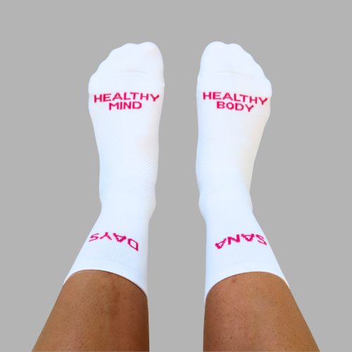 Performance Socks - white/pink