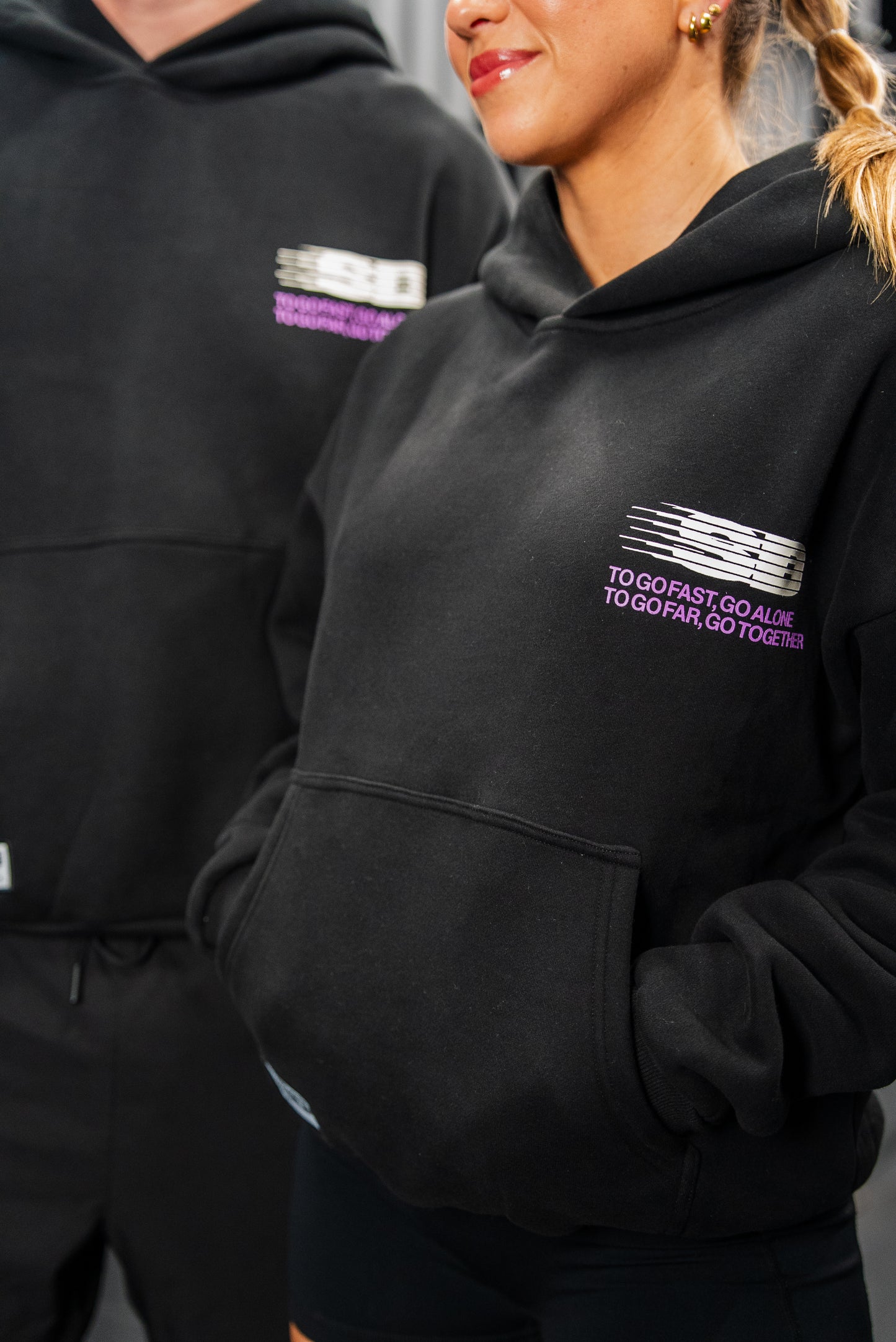 Statement Hoodie Black