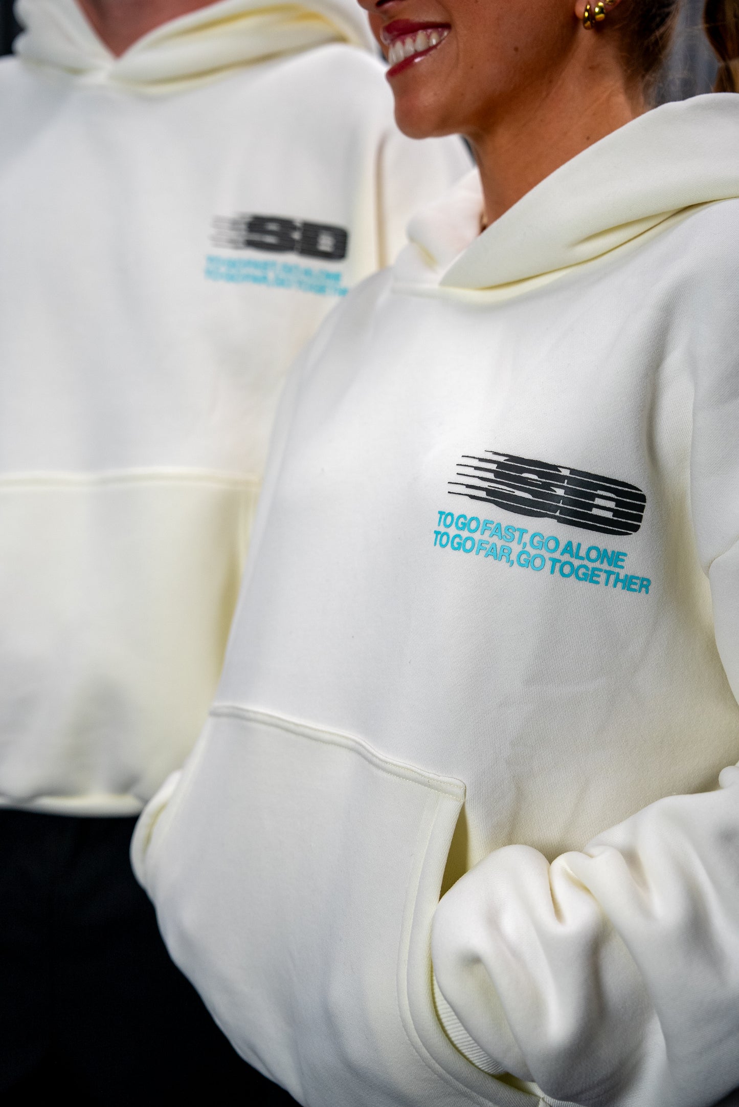 Statement Hoodie Bone White